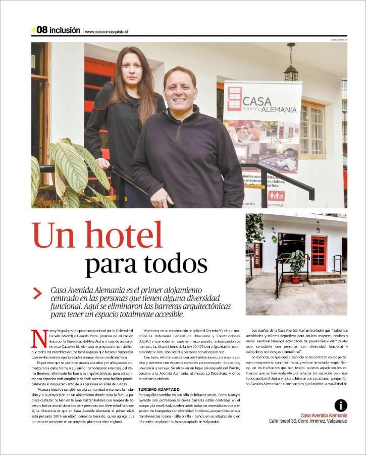 Casa Avenida Alemania Hotell Valparaíso Eksteriør bilde